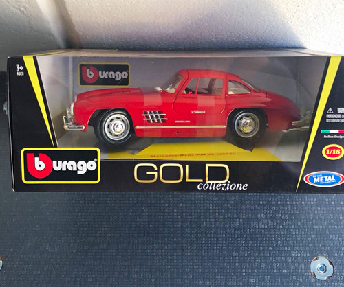 Bburago gold mercedes 300 - gold,